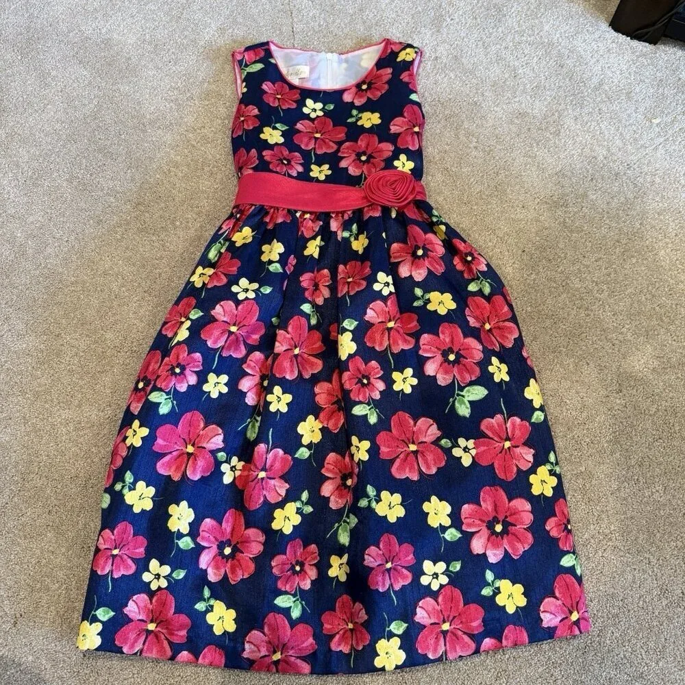 Cinderella Girls Dress 10 Spring Summer Sleeveless Tie Back Zipper Tulle Pretty